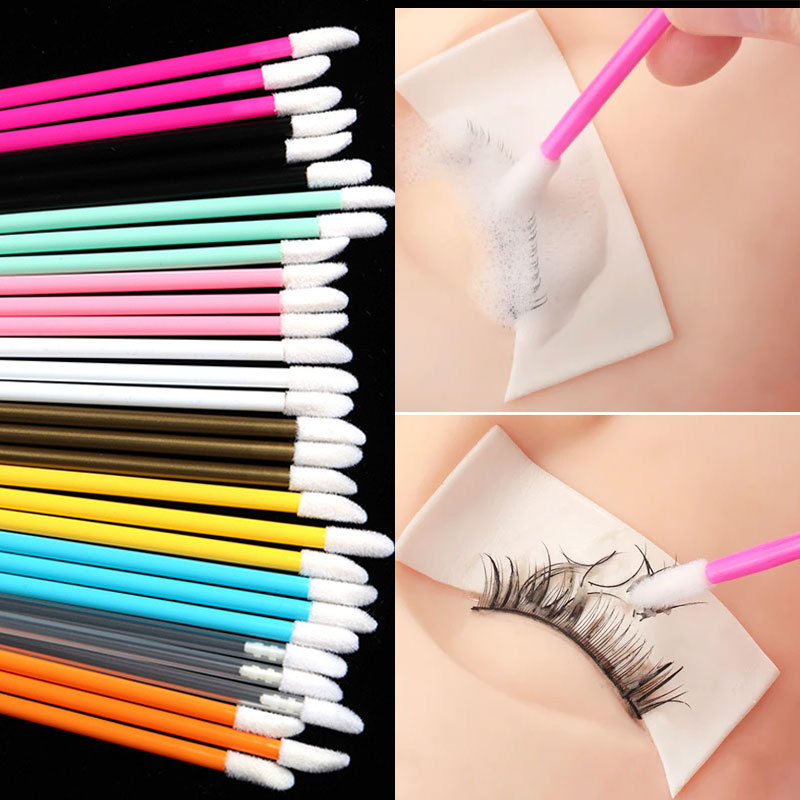 50pcs Disposable Lip Brush Lipstick Gloss Applicators