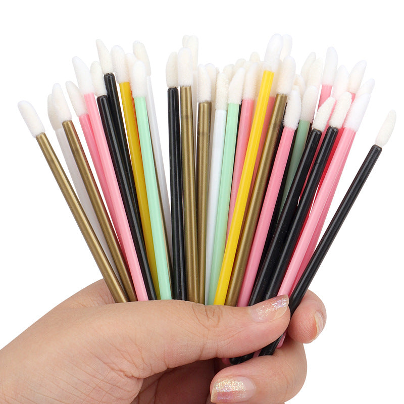 50pcs Disposable Lip Brush Lipstick Gloss Applicators