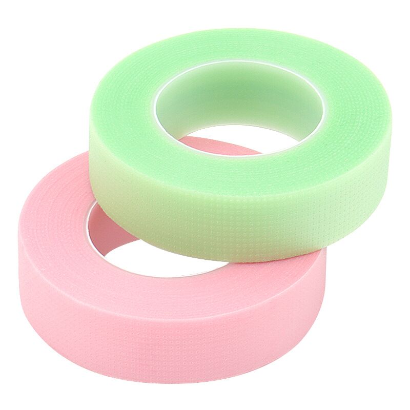 5 Pcs Breathable Eyelash Pink Green PE Tape Under Eye Pads False Lashes Patch Eyelash Extension Tape Makeup Tools