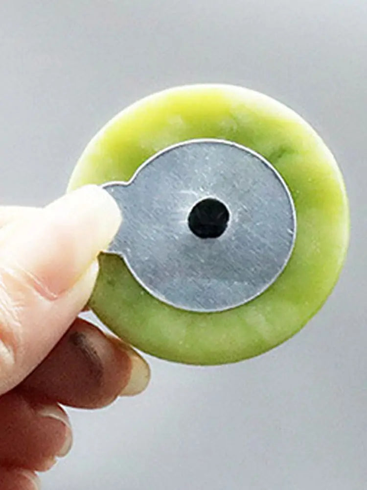 1PC Round Jade Stone Eyelash Extension Glue Adhesive Holder Eyelash Glue Pad Pallet Makeup Tool Disposable Glue Tinfoil Stickers
