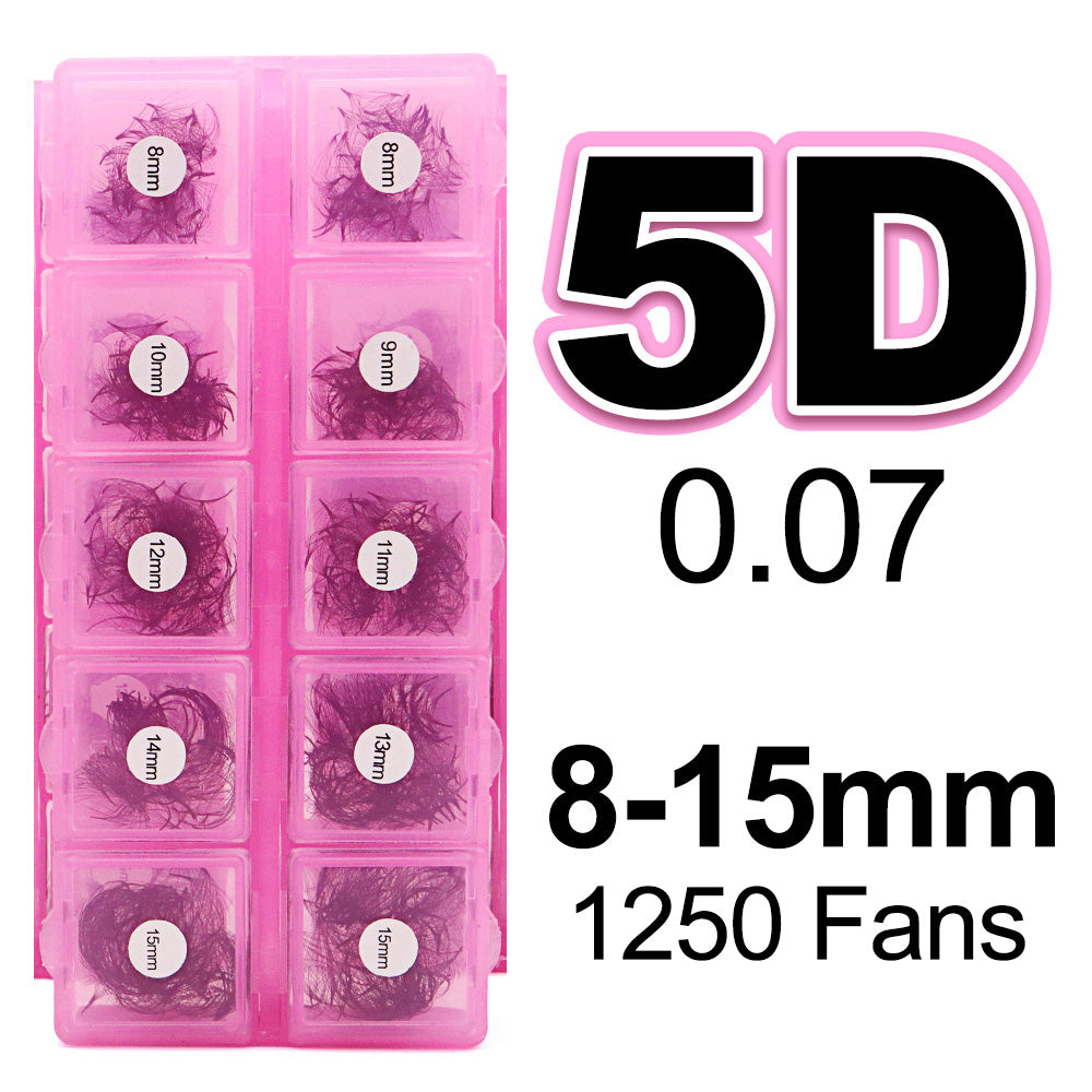 3D-10D 1000 FansThin Pointy Base Premade Lash Fans