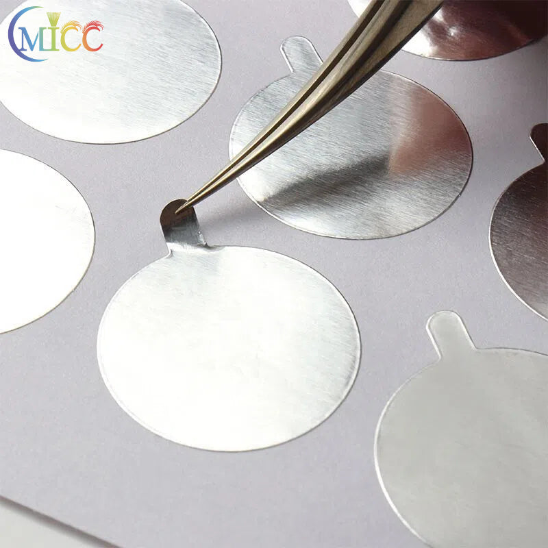 1PC Round Jade Stone Eyelash Extension Glue Adhesive Holder Eyelash Glue Pad Pallet Makeup Tool Disposable Glue Tinfoil Stickers