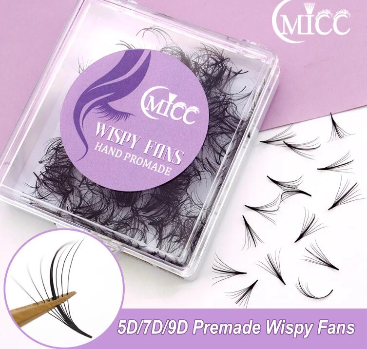 Cmicc 1000 Fans 5D/7D/9D Pointy Base Wispy Eyelashes Premade Volume Loose Fans Lashes Extensions