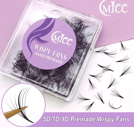 Cmicc 1000 Fans 5D/7D/9D Pointy Base Wispy Eyelashes Premade Volume Loose Fans Lashes Extensions