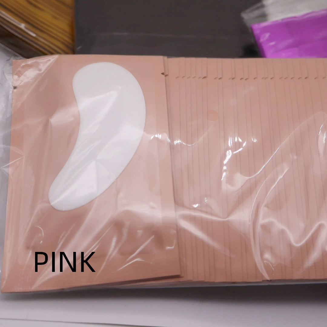 50Pairs Paper Patches for Eyelash Extension Silicone Lash Pad Reusable Patch Makeup Under Eye Patches Paper Sticker Tool