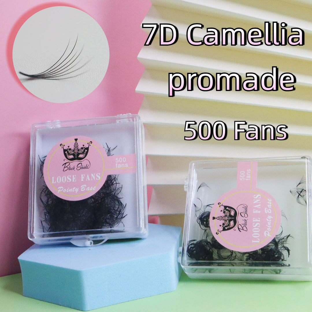 Multi Length 7D 0.07 C/D Camellia Loose Fan Lash 500 Fans