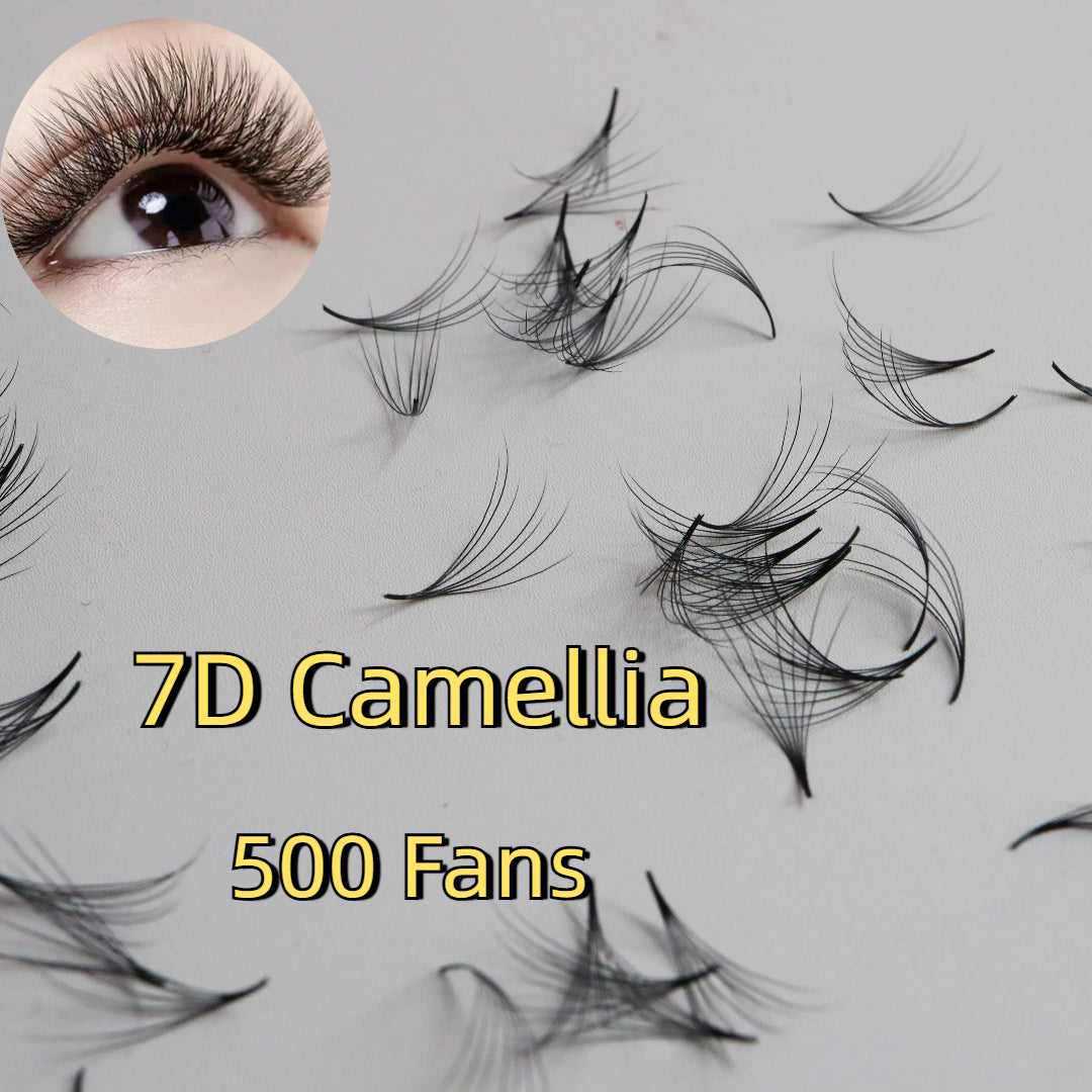 Multi Length 7D 0.07 C/D Camellia Loose Fan Lash 500 Fans