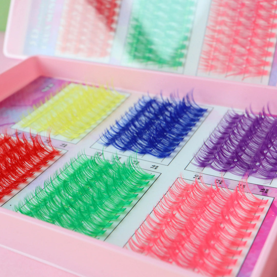 40D MULTI COLOR DIY CLUSTER LASH 10-16MM FALSE EYELASH