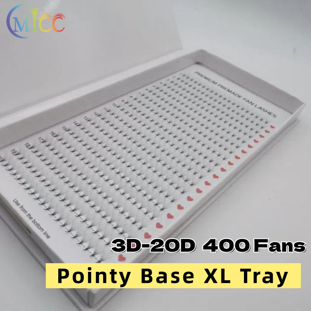 3D-10D Pointy Base 20 Lines 400 Fans lash