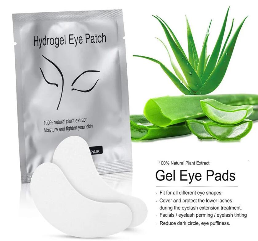 50Pairs Paper Patches for Eyelash Extension Silicone Lash Pad Reusable Patch Makeup Under Eye Patches Paper Sticker Tool