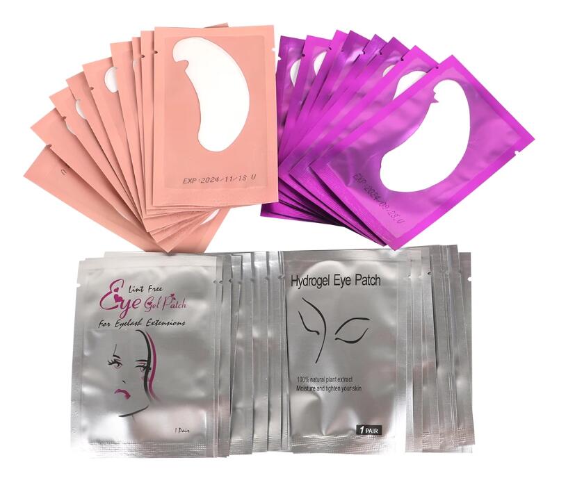 50Pairs Paper Patches for Eyelash Extension Silicone Lash Pad Reusable Patch Makeup Under Eye Patches Paper Sticker Tool