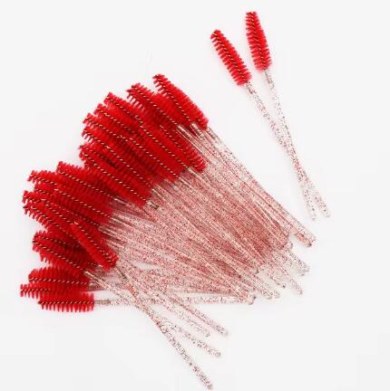 50Pcs Crystal Eyelashes Brush Comb Disposable Eye Lashes Extension Mascara Wands Makeup Professional Makeup Beauty Tool