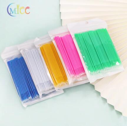100Pcs/Bag Disposable MicroBrush Eyelashes Extension Individual Lash Cleaning Swab Micro Brush For Makeup Tool