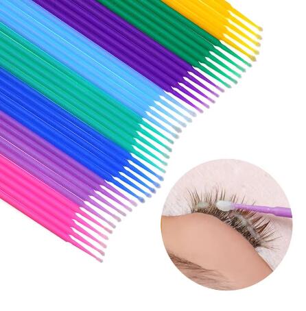 100Pcs/Bag Disposable MicroBrush Eyelashes Extension Individual Lash Cleaning Swab Micro Brush For Makeup Tool