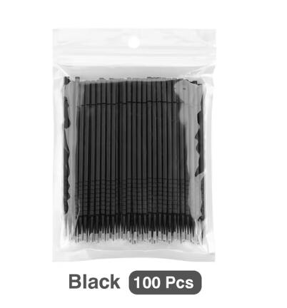 100Pcs/Bag Disposable MicroBrush Eyelashes Extension Individual Lash Cleaning Swab Micro Brush For Makeup Tool