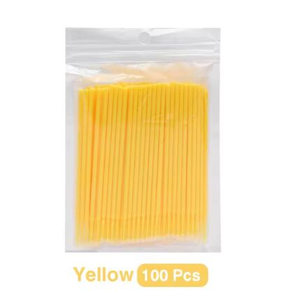 100Pcs/Bag Disposable MicroBrush Eyelashes Extension Individual Lash Cleaning Swab Micro Brush For Makeup Tool