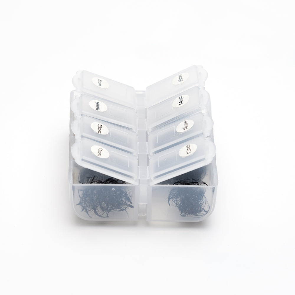 Lose 3D-Fächerwimpern mit spitzer Basis