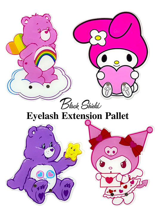 Bunte Wimpernpalette aus Acryl