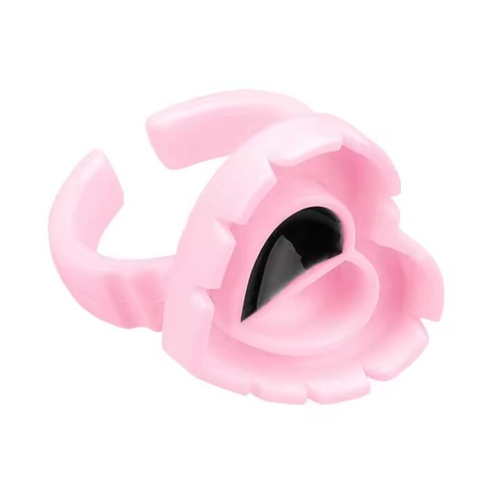 100Pcs Volume Glue Ring Cup for Lashes Fan Tattoo Pigment Holder Container Glue Holder Blossom Cups Eyelash Extension Supplier