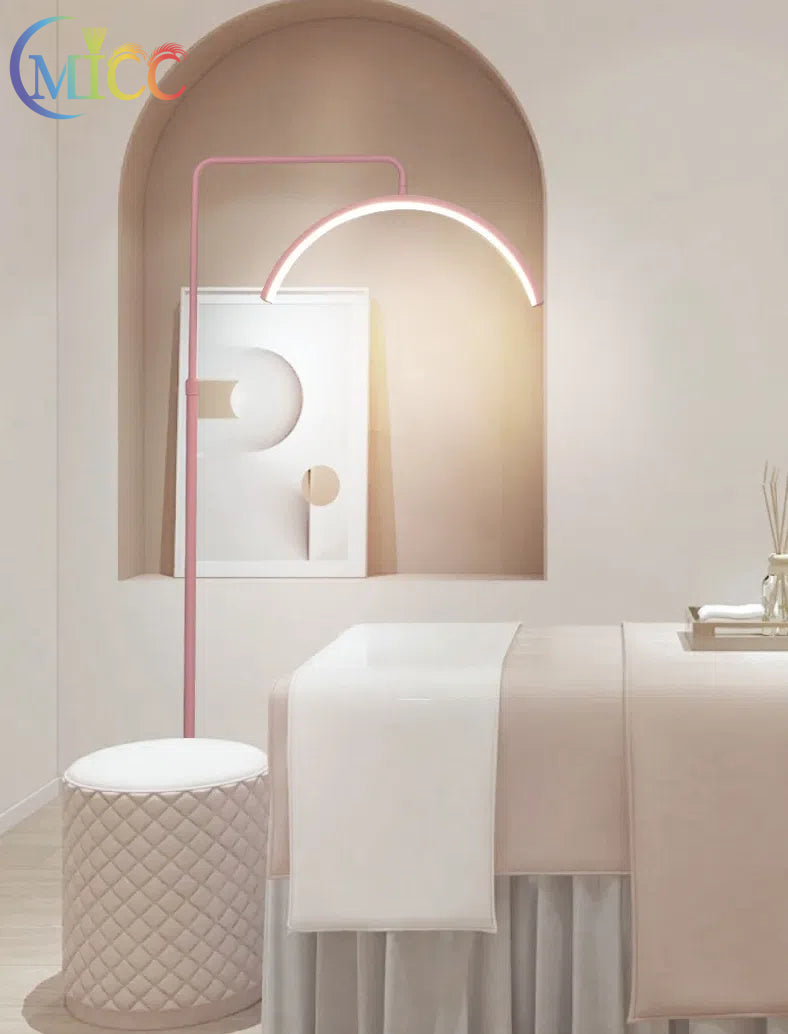 U-joint Led Half Moon Light Lamps for Lashes Eyelash  Beauty Salon floor Lamp Beauty Salon Lamp