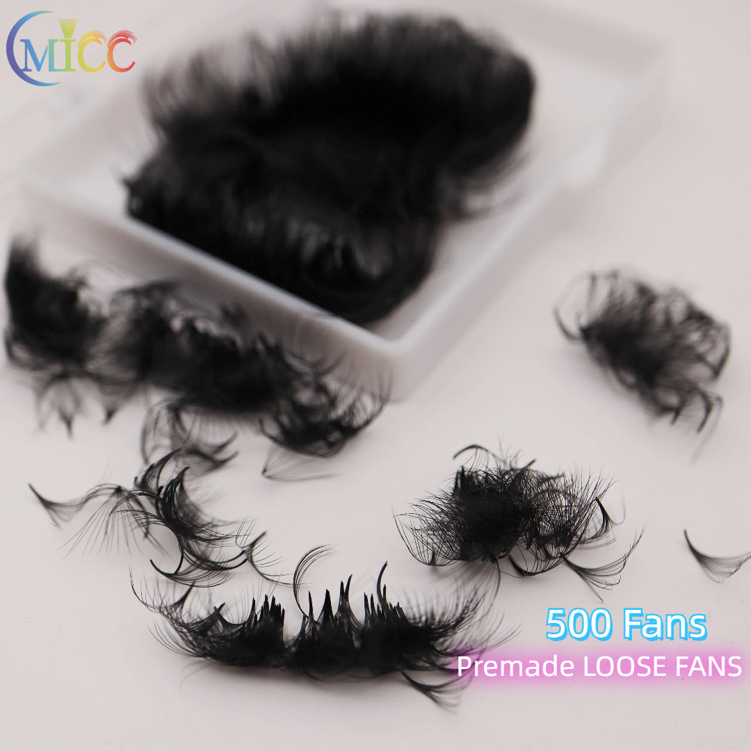 Premade Wide Lash 16D 20D 0.03 Loose Fan Lashes
