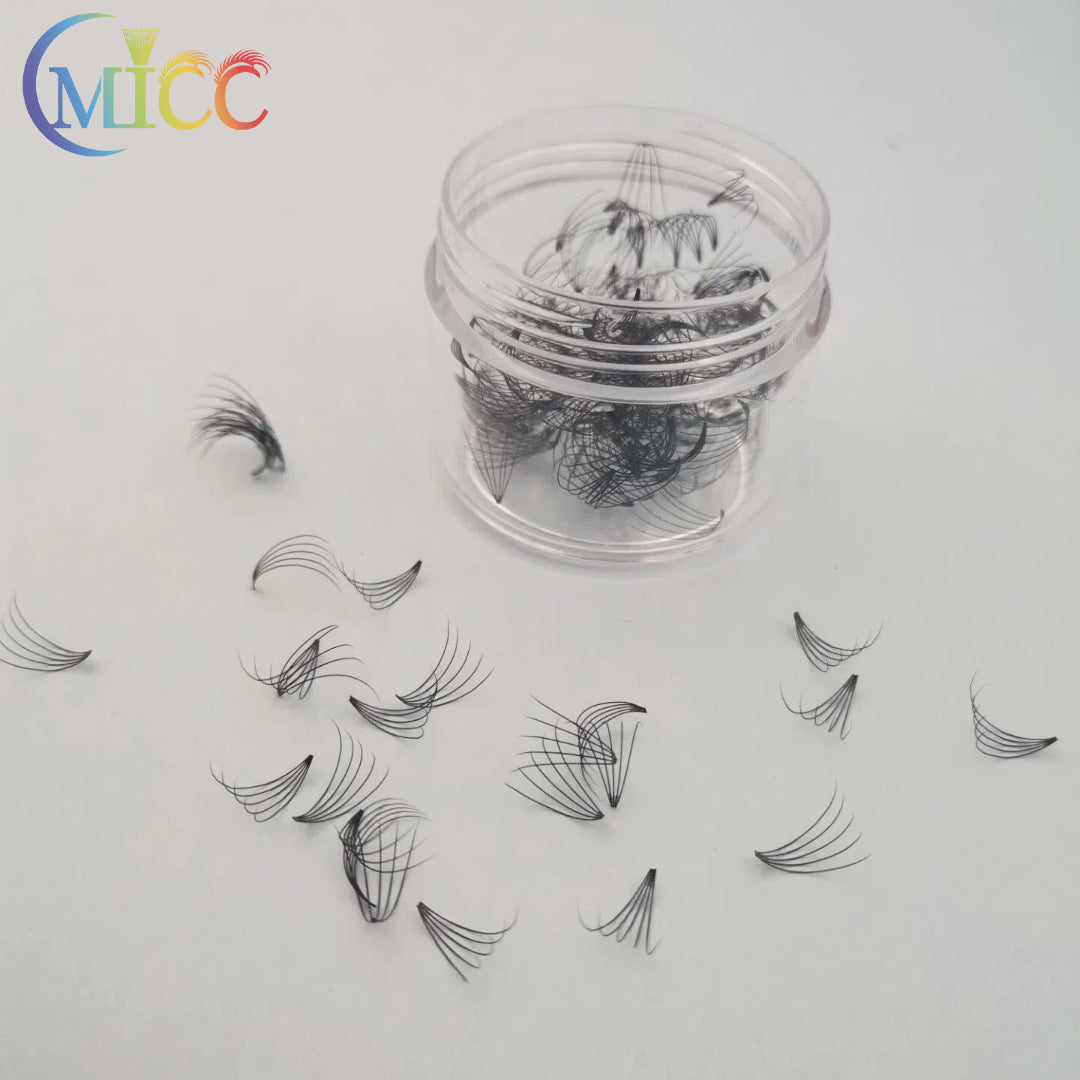 New Type Short Stem Loose Fan Lash 500 Fans