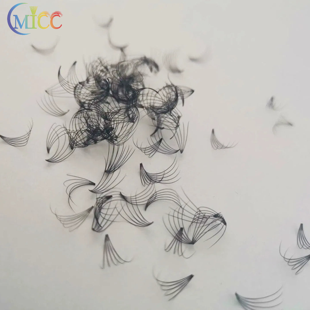 New Type Short Stem Loose Fan Lash 500 Fans