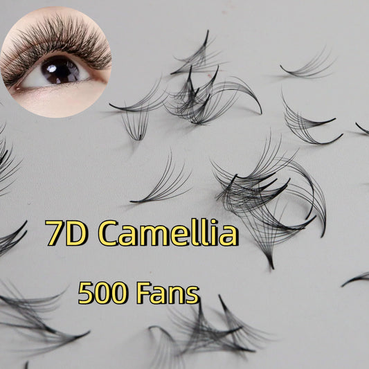 Multi Length 7D 0.07 C/D Camellia Loose Fan Lash 500 Fans