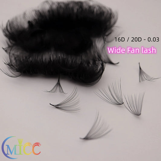 Premade Wide Lash 16D 20D 0.03   Loose Fan Lashes